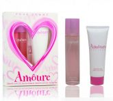 Amôure Gift Set for Woman com Perfume 100ml e Sabonete Líqui